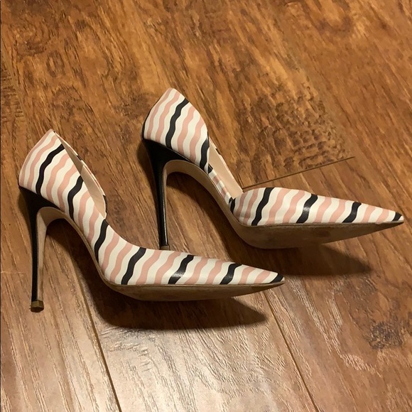 Miu Miu d'orsay pump - Pink | White | Black Stripe - Picture 3 of 8